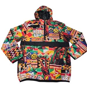 Reason Brand Peace Lion Streetwear Windbreaker Size Medium NWT